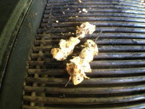 DASH Diet for Dummies® - An Interview With the Authors Chicken kabobs on the grill - awaiting Cindy's tzatziki sauce!