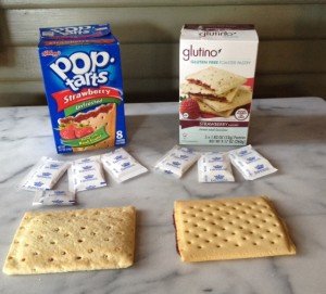 Just because it's organic or gluten-free doesn't mean it's healthy Traditional Pop-Tart and a gluten-free alternative still have the same amount of sugar.